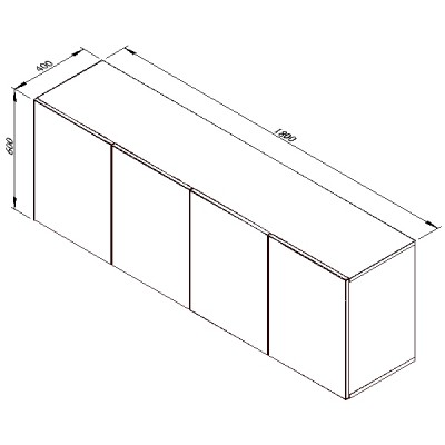 Závesná komoda Patrizio