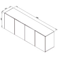 Závesná komoda Patrizio