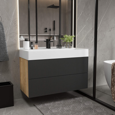 Kúpeľňová skrinka Como Deluxe — umývadlo v cene