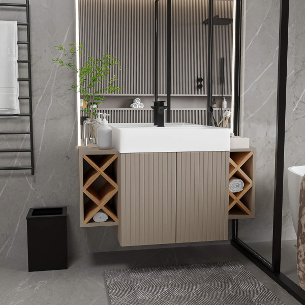 Kúpeľňová skrinka Amalfi Deluxe — umývadlo v cene