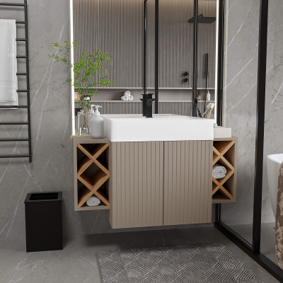 Kúpeľňová skrinka Amalfi Deluxe — umývadlo v cene