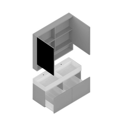 Kúpeľňová zostava Capri Deluxe Plus — umývadlo v cene