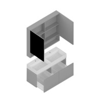 Kúpeľňová zostava Capri Deluxe Plus — umývadlo v cene